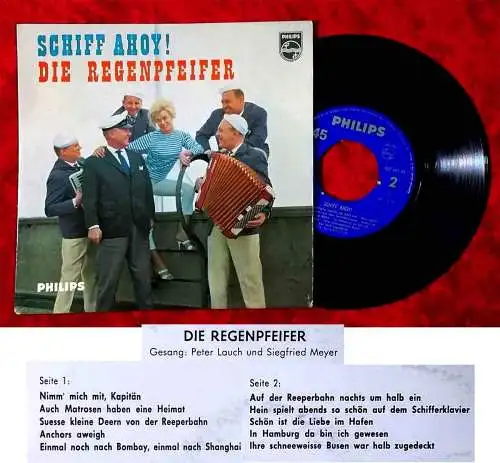 EP Regenpfeifer: Schiff Ahoy! (Philips 422 461 PE) NL