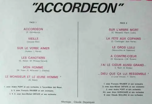 LP Juliette Greco: Accordeon (Philips 844 794 BY) F