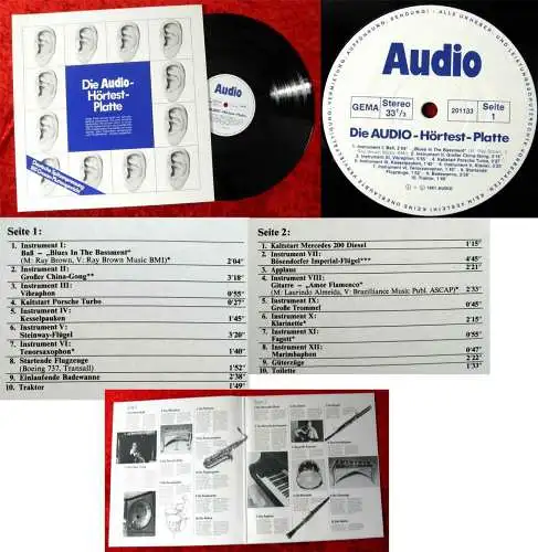 LP Audio Hörtest Platte - Deutsche Spitzenpressung 180g - D 1981