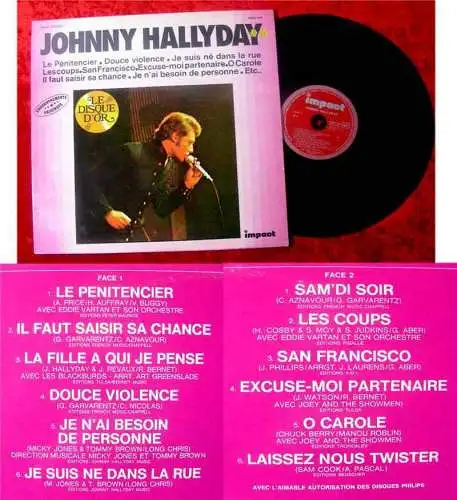 LP Johnny Hallyday (Impact) F