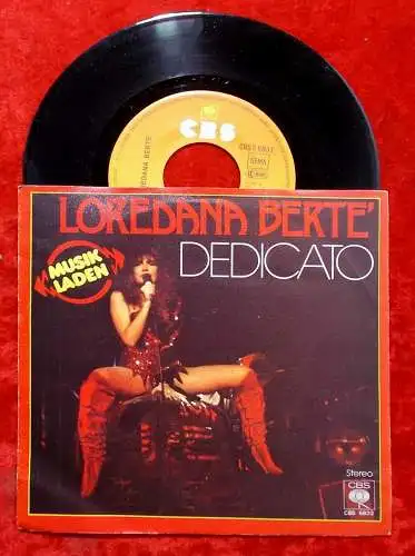 Single Loredana Berte: Dedicato (CBS 6832) D 1978