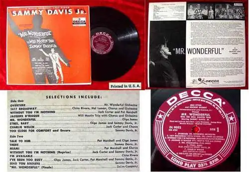 LP Sammy Davis jr.: Mr. Wonderful (Decca DL 9032) US