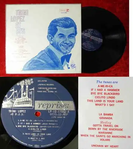 LP Trini Lopez At PJ´s (Reprise LP 12-17002) Ecuador 1960´s