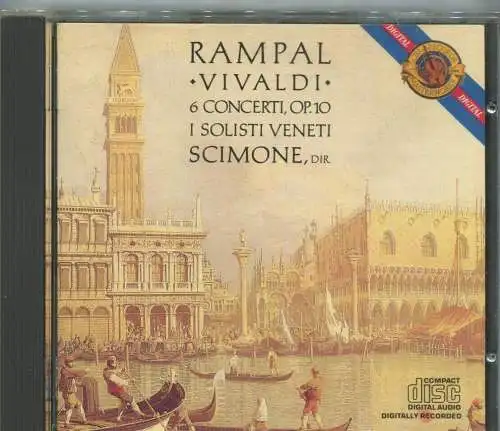 CD Jean Pierre Rampal: Vivaldi 6 Concerti Op.10 (CBS) 1985