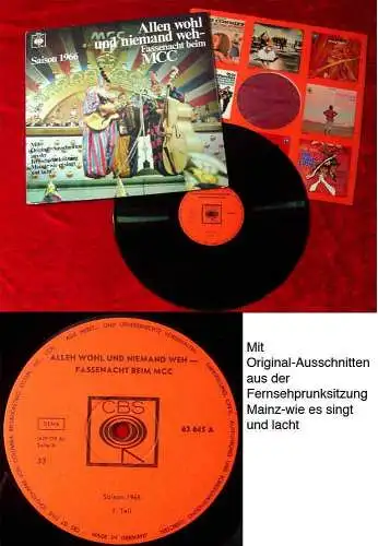 LP Allen wohl und niemand weh - Fassenacht beim MCC  Saison 1966 (CBS)