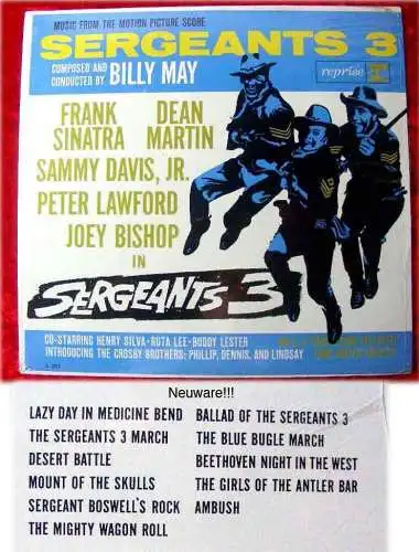 LP Sergeant´s Three (Billy May) 1962 Frank Sinatra Dean Martin Sammy Davis jr.