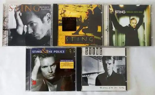 5 CD´s Sting - Sammlung -