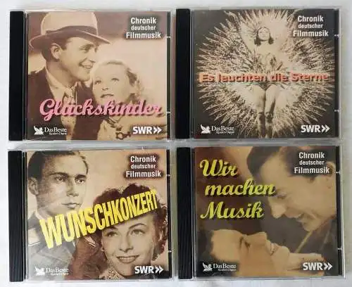 4 CD´s Chronik deutscher Filmmusik  - Sammlung -