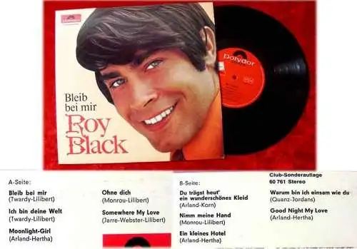 25cm LP Roy Black Bleib bei mir 1968 Clubsonderauflage