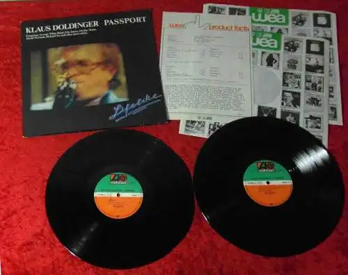 2LP Klaus Doldinger Passport: Lifelike (Atlantic ATL 60 150) D 1980 w/ PR Facts