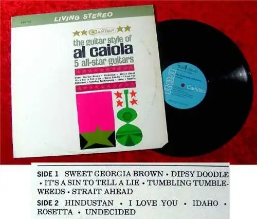 LP Al Caiola Guitar Style of 5 All Star Guitars 1962