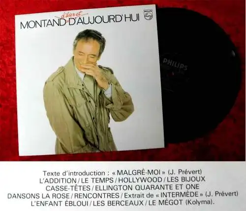 LP Yves Montand: D´Hier et D´Aujourd´Hui (Philips 9101 289) F 1980