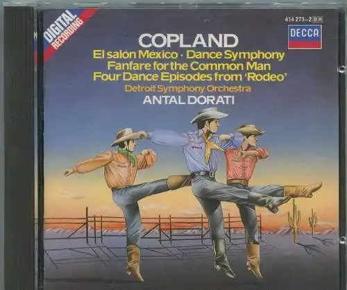 CD Antal Dorati & Detroit Symphony Orchestra: Copland (Decca) 1984