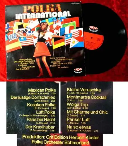 LP Polka Orchester Böhmerland: Polka International (Karussell 2430 078) D