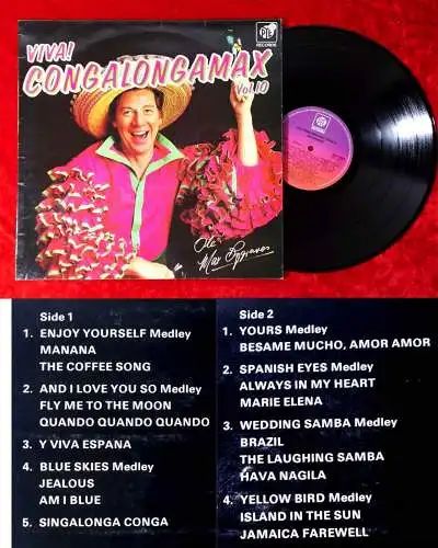 LP Max Bygraves: Viva! Congalongamax Vol. 10 (Pye NSPL 18458) UK 1975