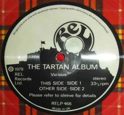 LP Picture Disc The Tartan Album (RELP 466) UK 1979 Scotland