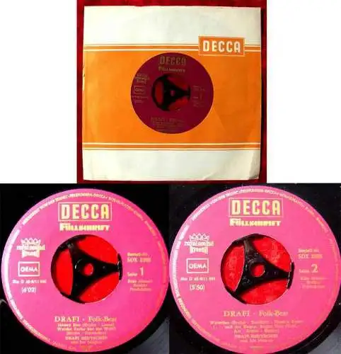 EP Drafi Deutscher & The Magics: Folk Beat (Decca SDX 2385) D