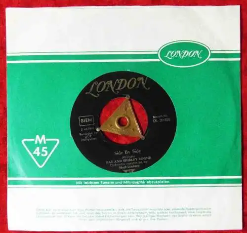 Single Pat & Shirley Boone: Side By Side (London DL 20 328) D