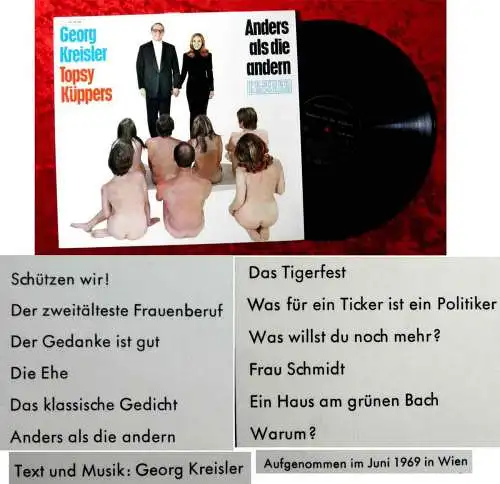 LP Georg Kreisler & Topsy Küppers: Anders als die andern (Preiser C 062-90556) D