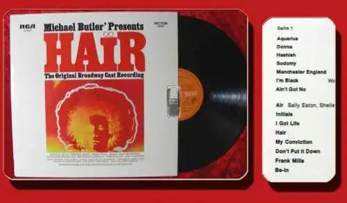 LP Hair - Original Broadway Cast Recording Steve Curry