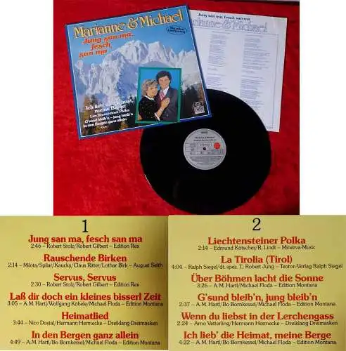 LP Marianne & Michael: Jung san ma, fesch san ma (Ariola 207 073-270) D 1985