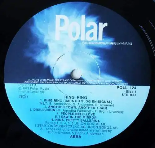 LP Abba / Björn Benny & Agnetha Frida: Ring Ring (Polar POLL 124) Schweden