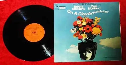 LP On A Clear You Can See Forever - Barbra Streisand Yves Montand (CBS) D 1970