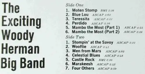 LP Woody Herman: Hey! Heard The Herd? (Verve V6-8558) US 