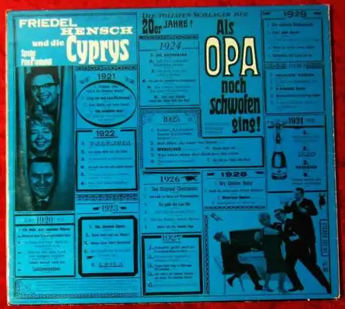 LP Friedel Hensch & Cyprys: Als Opa noch schwofen ging (Polydor 237 141) D