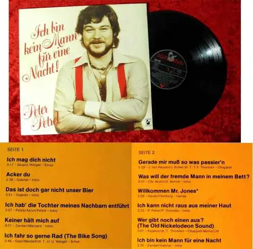 LP Peter Petrel: Ich bin kein Mann für eine Nacht (Hansa 25 556 OT) D