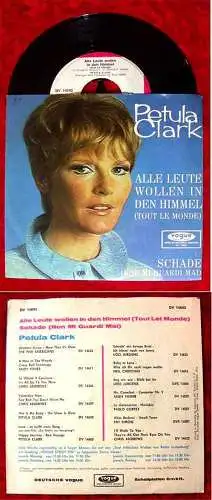 Single Petula Clark: Alle Leute wollen in den Himmel / Schade