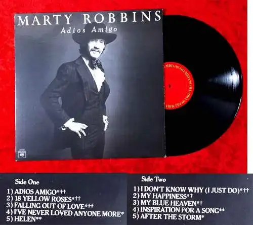 LP Marty Robbins: Adios Amigo (Columbia 34448) US 1977