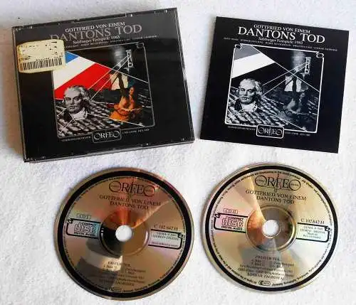 2CD Box Von Einem: Dantons Tod Salzburger Festspiele (Orfeo) 1989