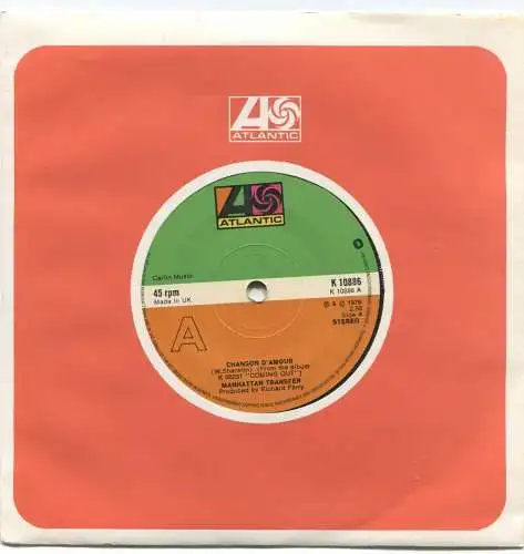 Single Manhattan Transfer: Chanson D´Amour (Atlantic K 10886) UK 1976