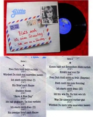 LP Gitte Bleib noch bis zum Sonntag