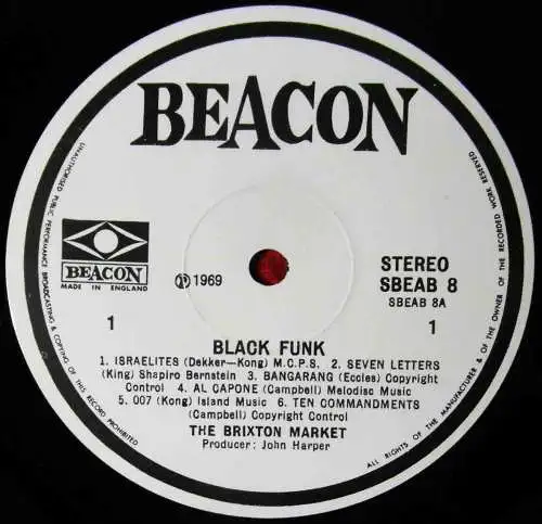 LP Brixton Market: Black Funk by Brixton Market (Beacon SBEAB 8 Stereo) UK