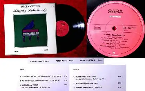 LP Eugen Cicero: Swinging Tschaikowsky (Saba 15 087 ST) D 1966