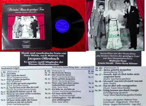 LP Die beiden Herren der gnädigen Frau 1982 Signiert -Waltraud Haas Erwin Strahl