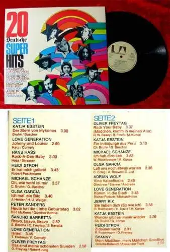 LP 20 deutsche Superhits Love Generation Michael Schanz