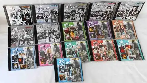 16 CD´s 25 Years of Rock´n Roll (Conoisseur) - Sammlung -