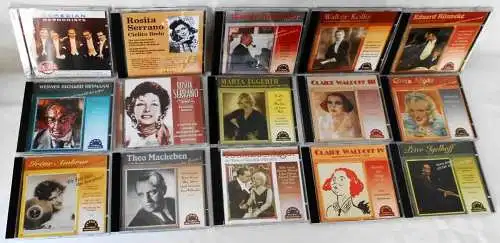 16 CD´s Historische Originalaufnahmen Kollo Waldoff Serrano.... - Sammlung -