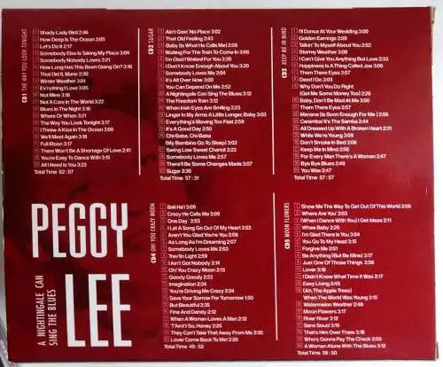 5CD Box Peggy Lee: A Nightingale Can Sing The Blues + 40 Page Booklet (2002)