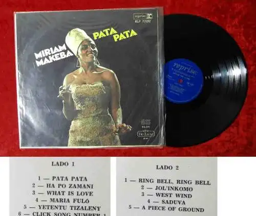 LP Miriam Makeba: Pata Pata (Reprise RLP 77.012) Brasilien 1968