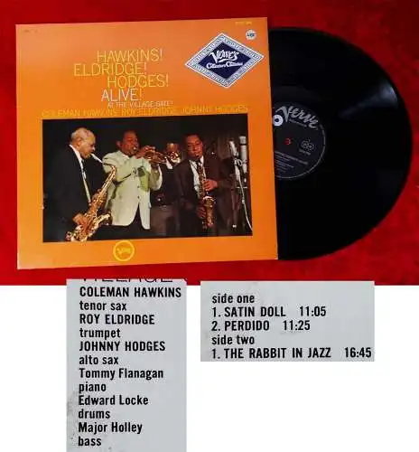 LP Hawkins! Eldridge! Hodges! Alive! (Verve 2332 066) D