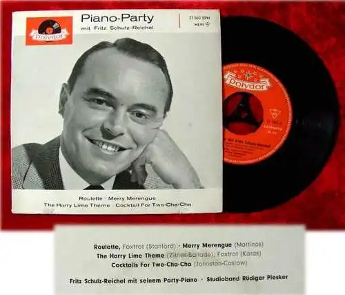 EP Fritz Schulz Reichel Piano Party 1960