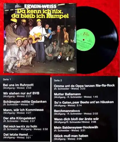 LP Erwin Weiss: Da kenn ich nix, da bleib ich Kumpel (Prom 622984 AS) D 1977