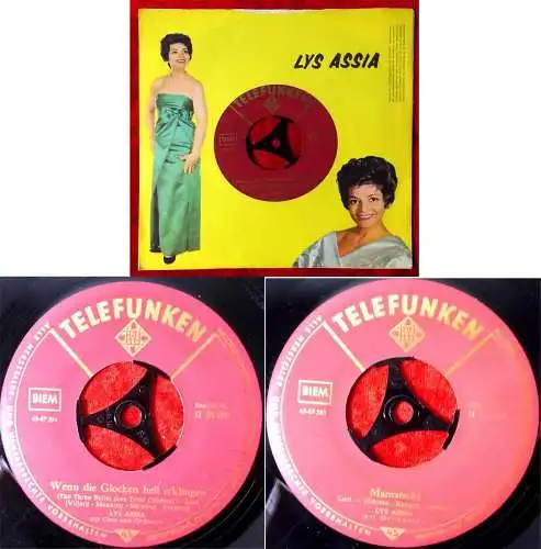 Single Lys Assia: Wenn die Glocken hell erklingen (Telefunken U 55 190) D