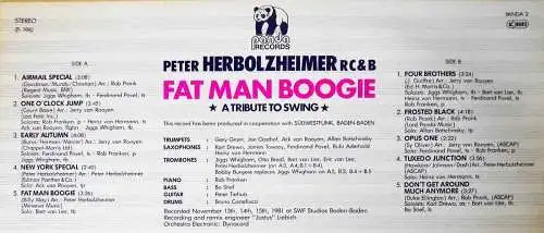 LP Peter Herbolzheimer Rhythm Combination & Brass: Fat Man Boogie (Panda) 1982