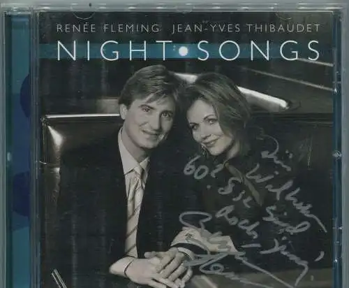 CD Renée Fleming & Jean-Yves Thibaudet: Night Songs (Decca) Signiert von Fleming