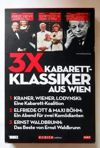 3 DVD Box 3 x Kabarett Klassiker aus Wien - Ernst Waldbrunn Elfriede Ott usw...